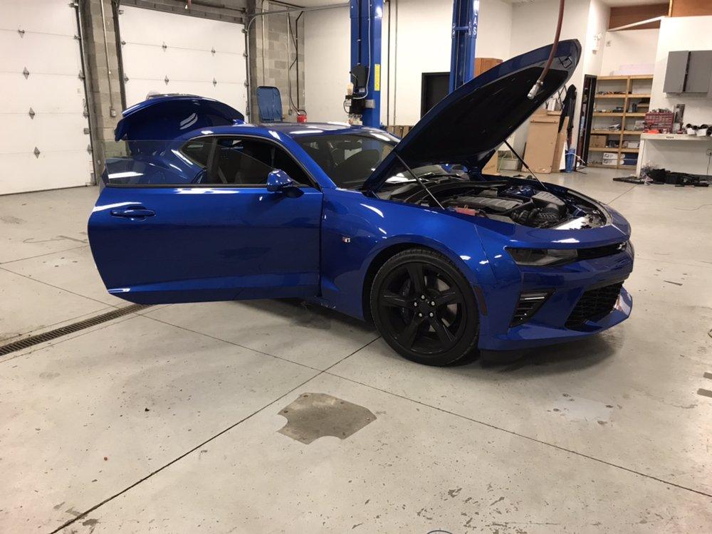 Chevrolet Camaro SS in the Shades Audio install bay
